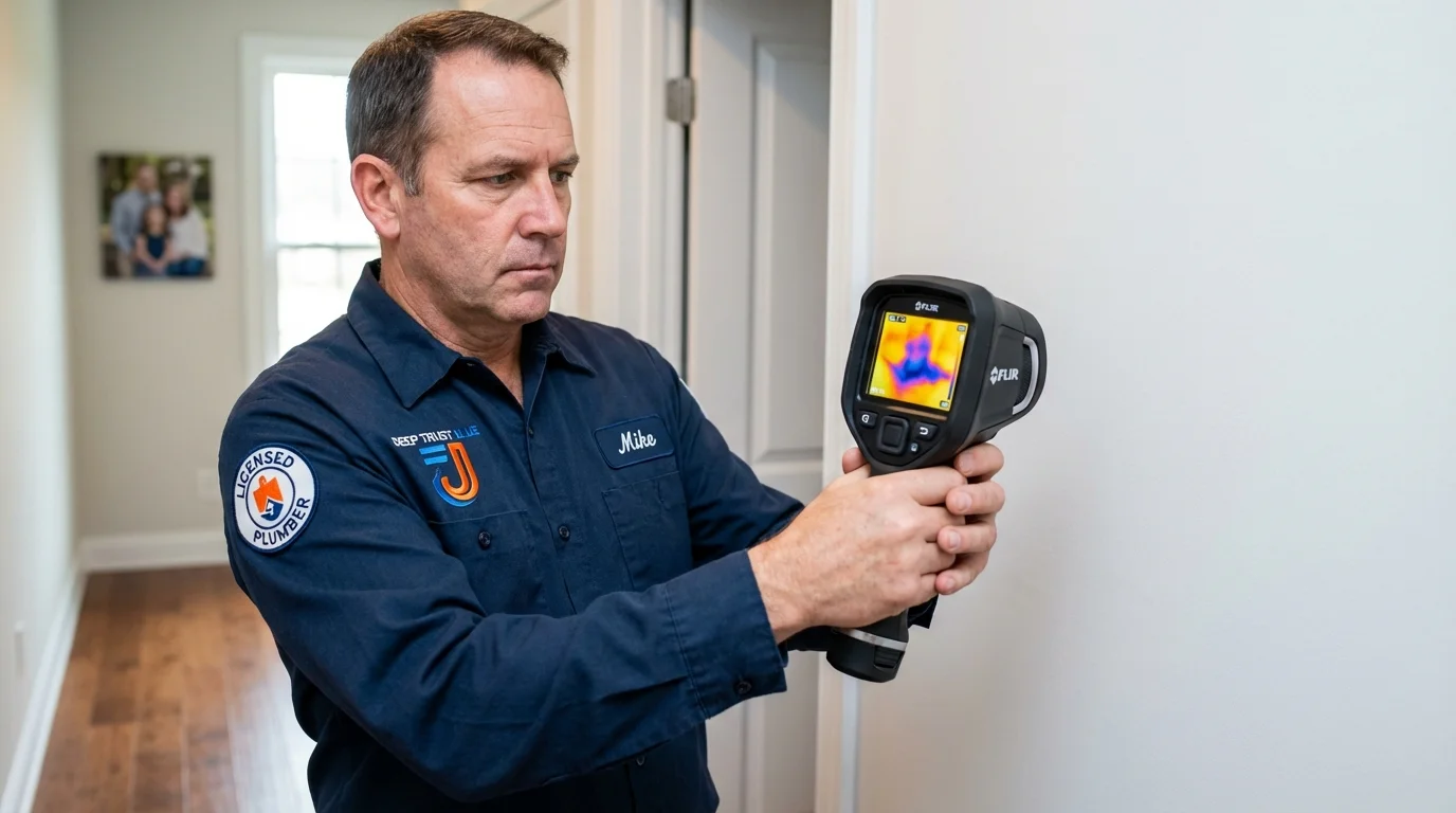 Thermal imaging leak detection by Johns Plumbing LLC in Pawling